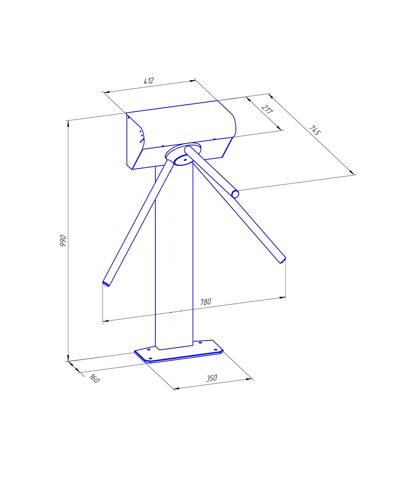 Ростов-Дон Т9М1-02 НЕРЖ Турникет