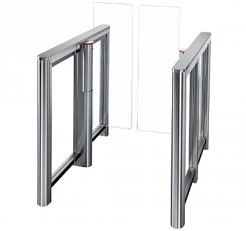 PERCo-ST-11 (STC-11S-NR) (ATG-475) Турникет распашной с крышкой из стали и резины со створками 475 м