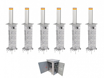 CAME TBD 220H500 Боллард гидравлический выдвижной TBD-220H50-6 (комплект на 6 боллардов)