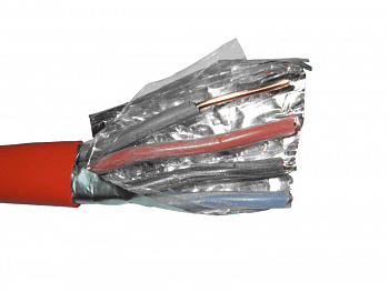 Netko Кабель сигнальный, экранированный, КПСЭнг (А) - FRLS, 2*2*2.5мм2 (1.8мм) 200м, красный