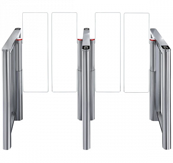 PERCo-STD-11 (SDС-11S) (ATG-300H) Центральная секция с крышкой из стали и резины + створки h=1300 мм