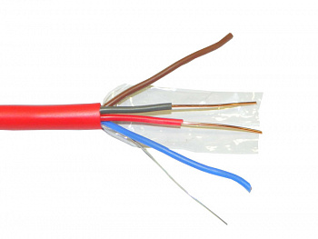 Netko Кабель сигнальный, экранированный, КПСЭнг (А) - FRLS, 2*2*0.5мм2 (0.8мм) 200м, красный