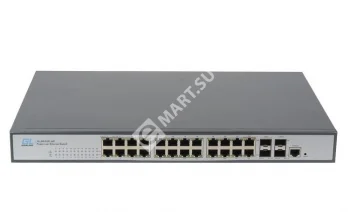 GIGALINK GL-SW-G204-24P Управляемый L2 PoE коммутатор 24 Base-T 1000Mb/s портов (802.3af/at)