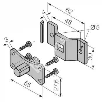 NICE 525.10012/AX Крепление