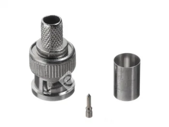 Netko Коннектор BNC для RG-6/SAT-703, цинк/медь, для обжимного инструмента Optima