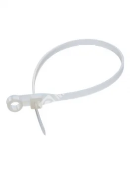 Хомут нейлоновый 100х3,6 бесцветный, с отверстием (100 шт)