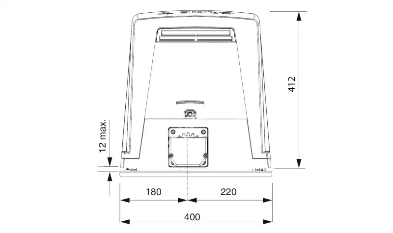 CAME BKV15AGE PLUS Привод для откатных ворот