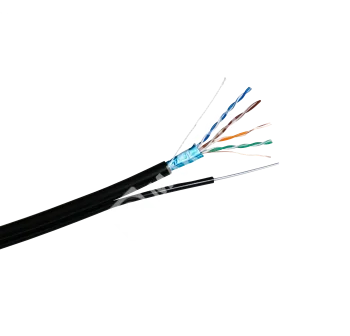 Space Technology FTP CAT 5E CU 4x2x0,50 CU PE ВНЕШ С ТРОСОМ(МЕДНЫЙ)