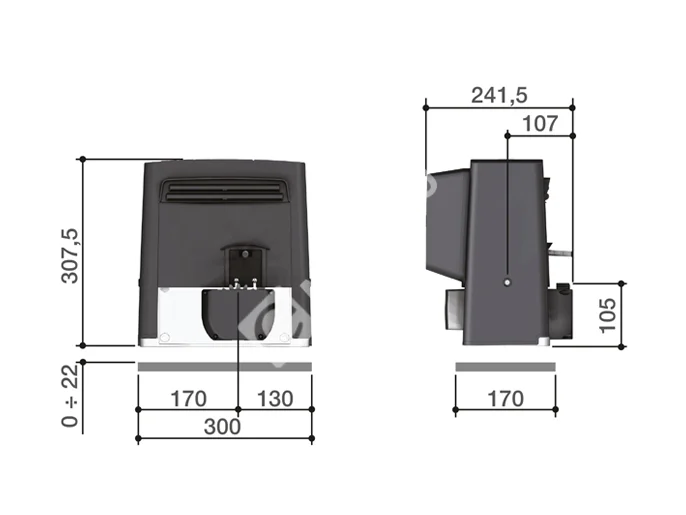 CAME BX 608 RC KIT combo Комплект автоматики для откатных ворот